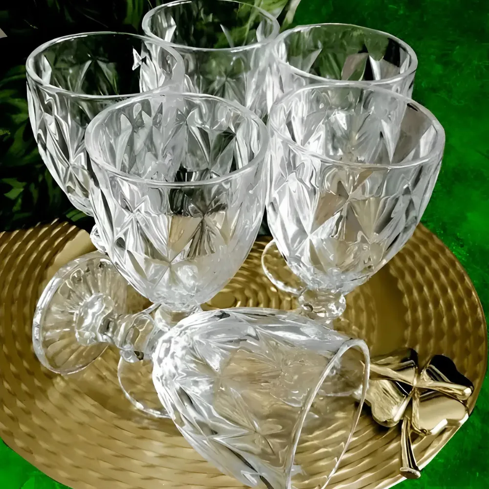 Taça de Vidro Diamond