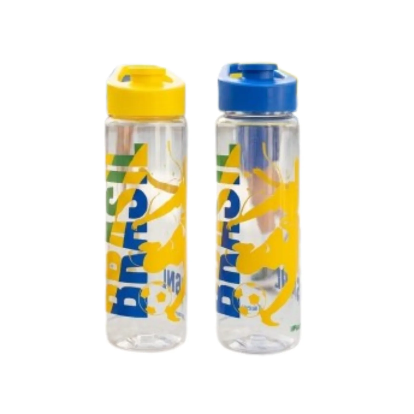Garrafa Plástica Brasil - 700ml Cores:Azul