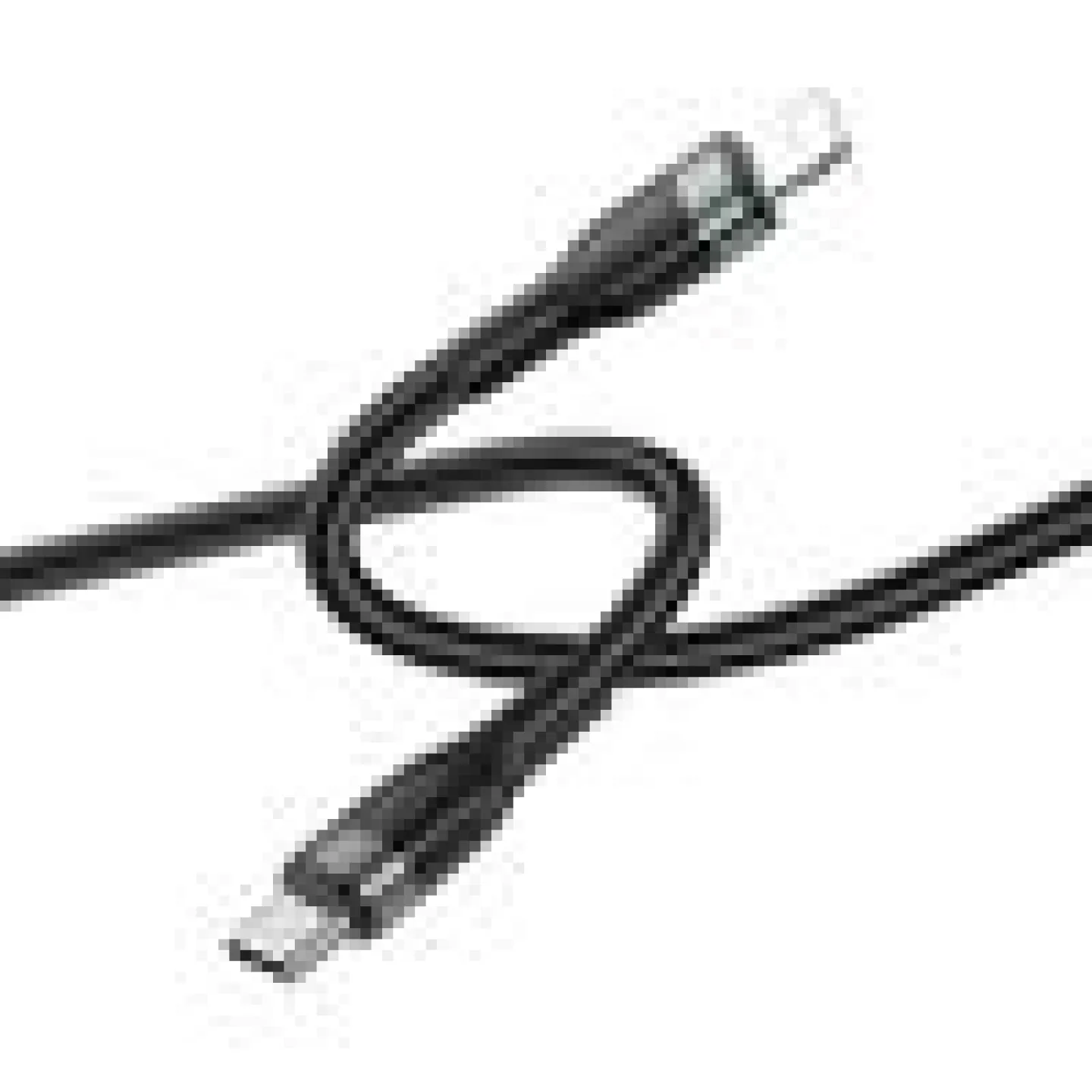CABO CONCISE - TIPO-C X LIGHTNING - 30W - 200 cm PRETO