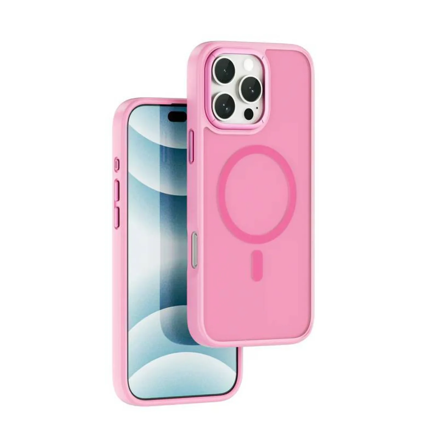 CAPA PARA CELULAR ARMOR PRO - IPHONE16 6.3 - MAGSAFE ROSA