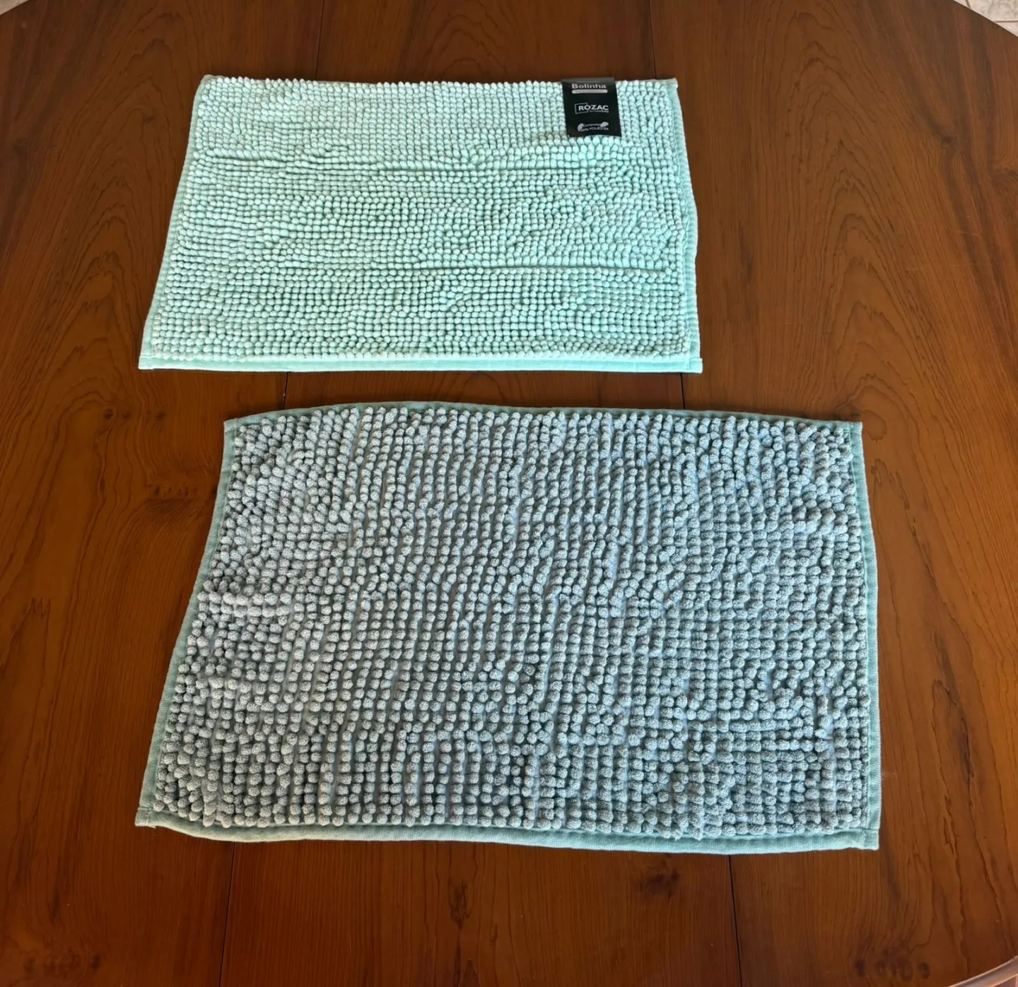 Tapete Bolinha para Banheiro - Antiderrapante Cores:Azul Claro