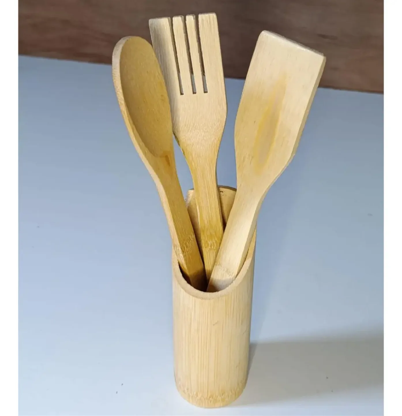 Kit Utensílios Bambu - 3 peças