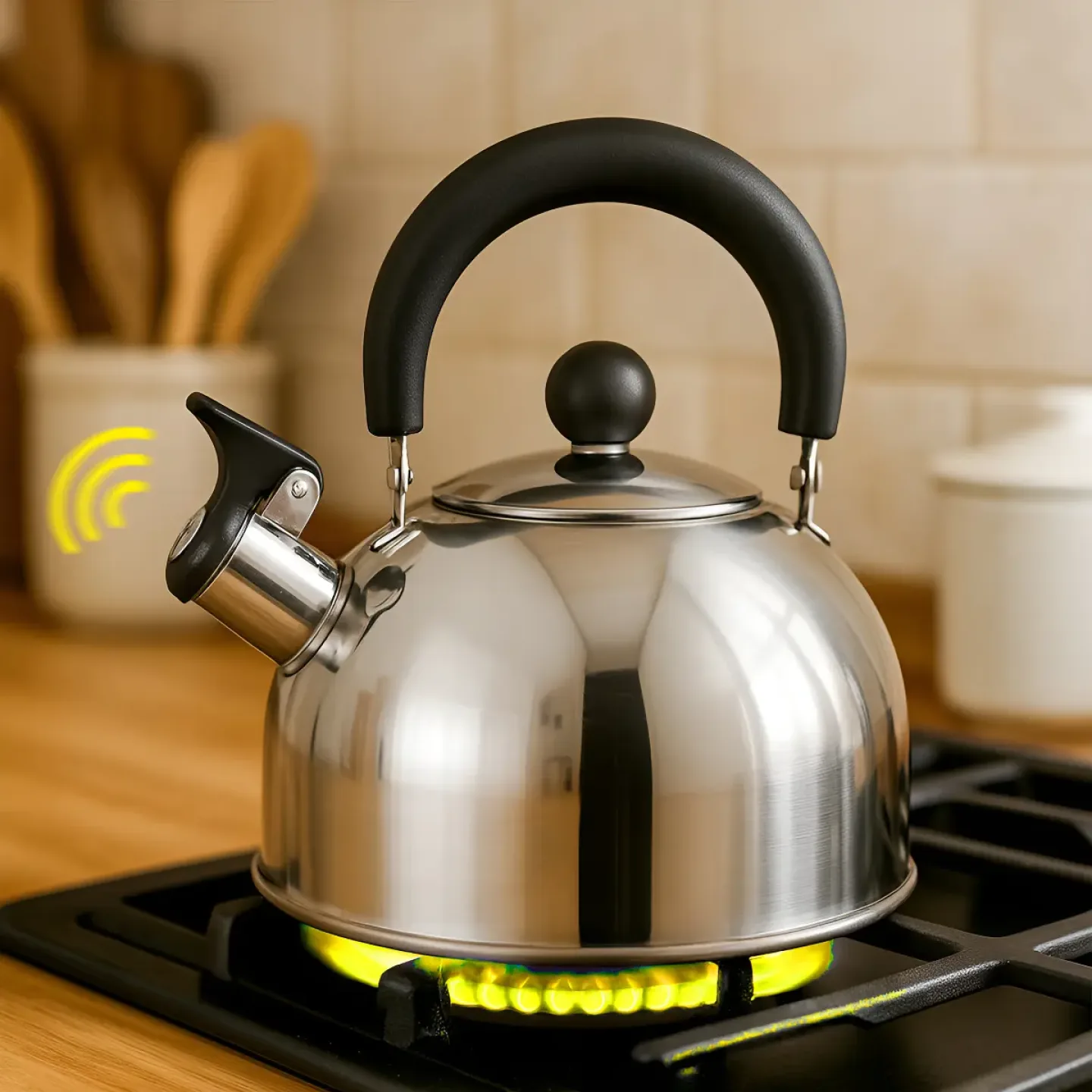 Chaleira Inox Cores:Preto