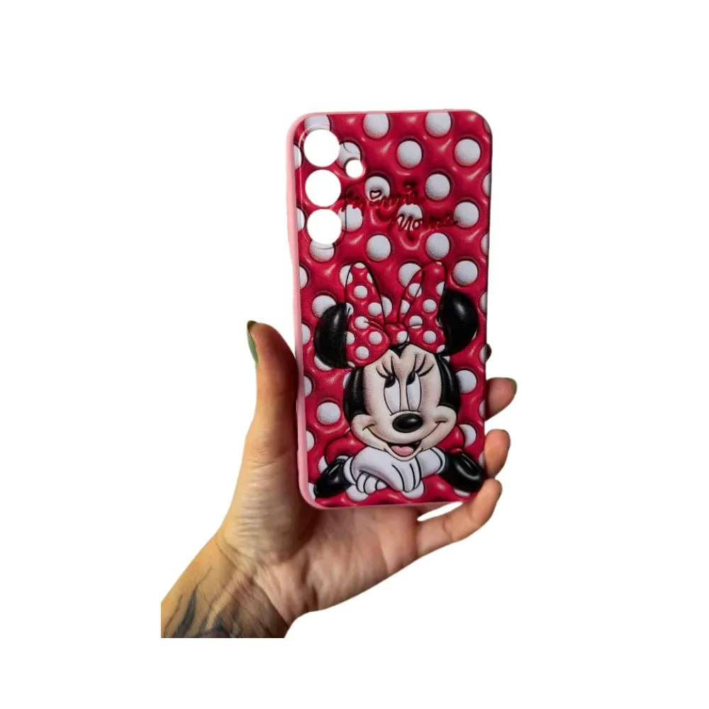 Capa Celular Estampada 3D – Samsung Galaxy A15 / A05 - Minnie