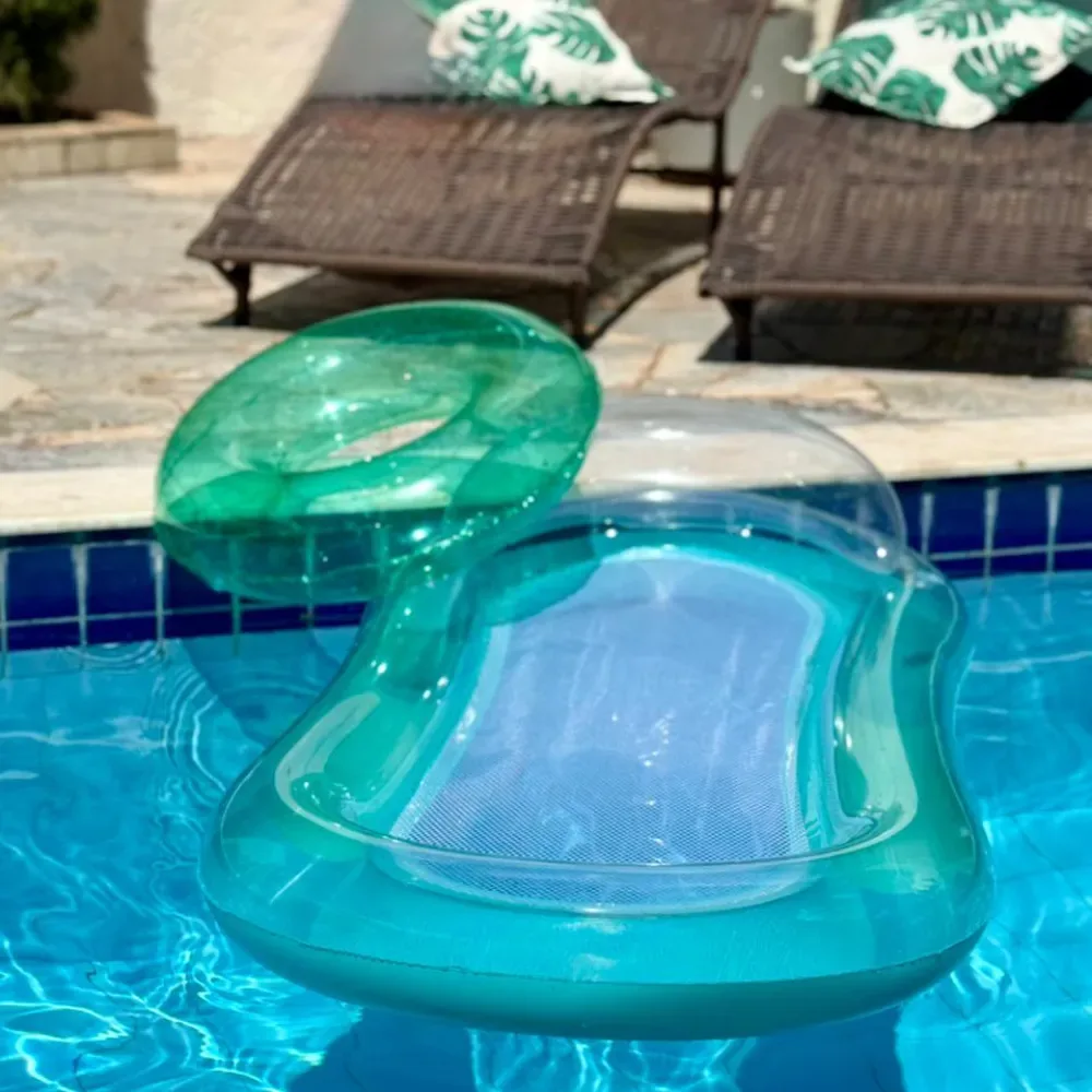 Boia Inflável Neon Transparente