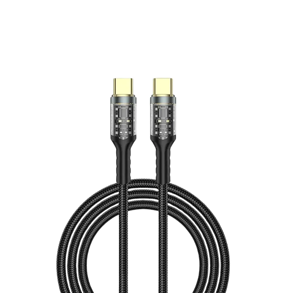 Cabo MagQ  Tipo C x C -100W   Nylon Preto   100 cm