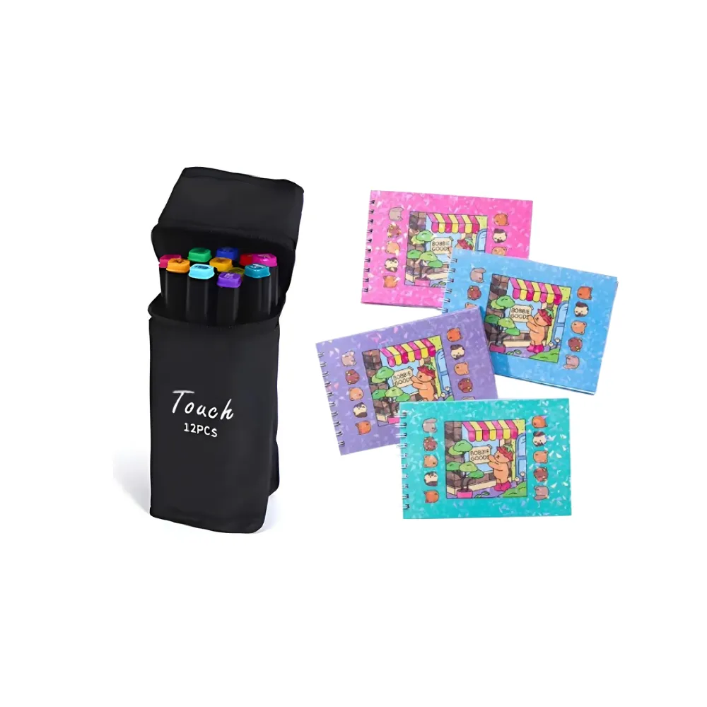 Livro de colorir Bobbie Goods + canetas